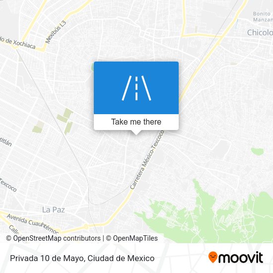 Privada 10 de Mayo map