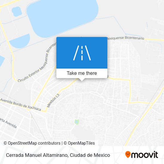 Mapa de Cerrada Manuel Altamirano