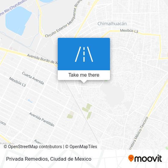 Privada Remedios map