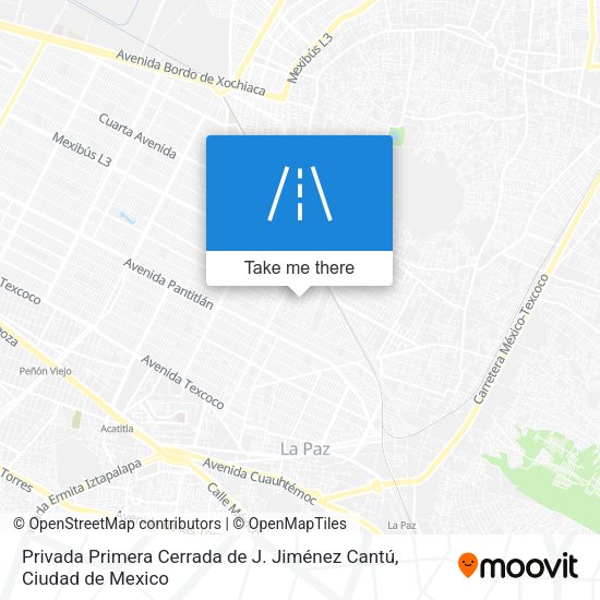 Privada Primera Cerrada de J. Jiménez Cantú map