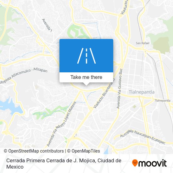 Cerrada Primera Cerrada de J. Mojica map