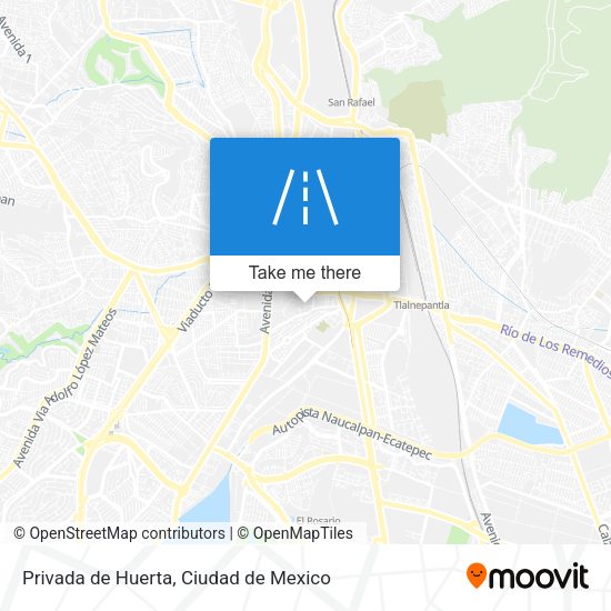 Privada de Huerta map
