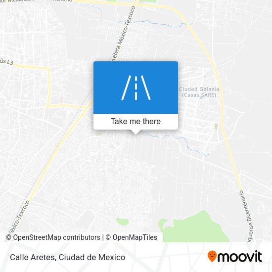 Calle Aretes map