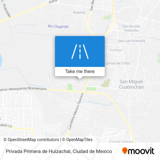 Privada Primera de Huizachal map