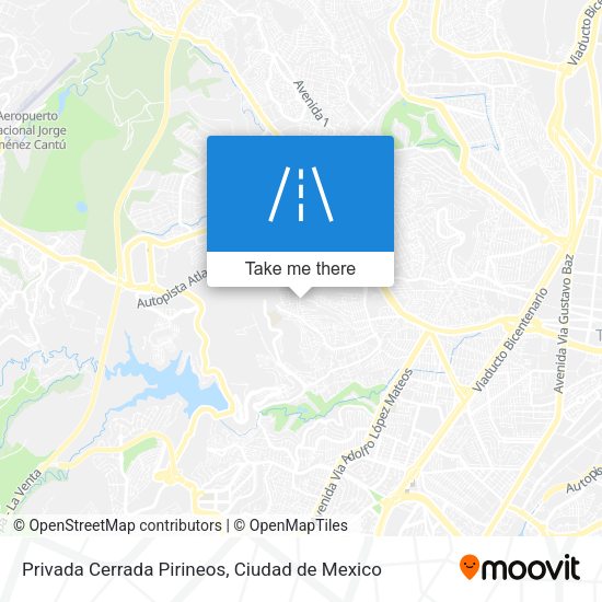 Mapa de Privada Cerrada Pirineos