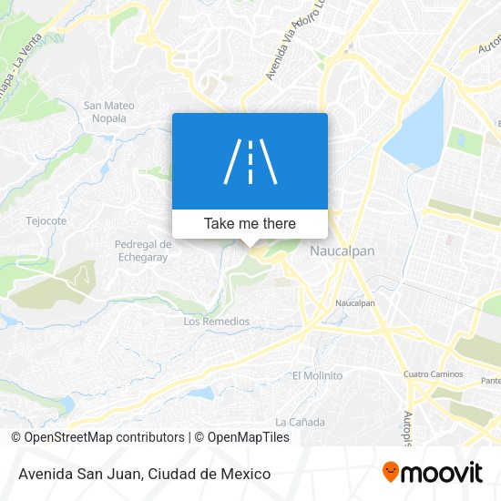Avenida San Juan map