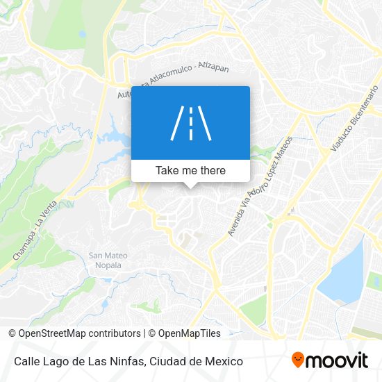 Calle Lago de Las Ninfas map