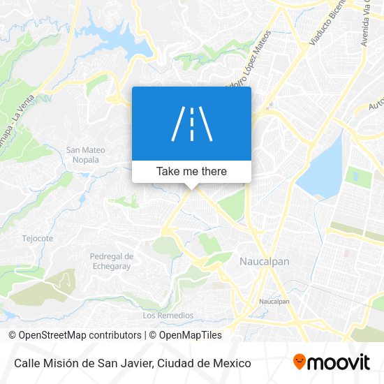 Mapa de Calle Misión de San Javier