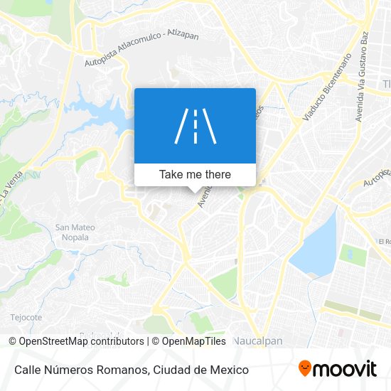 Mapa de Calle Números Romanos