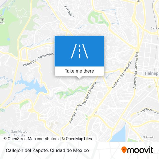 Callejón del Zapote map