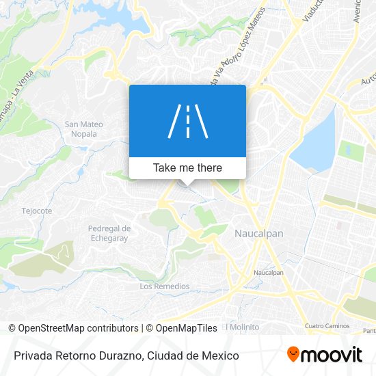 Privada Retorno Durazno map