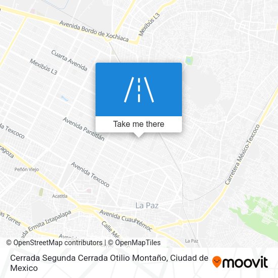 Cerrada Segunda Cerrada Otilio Montaño map