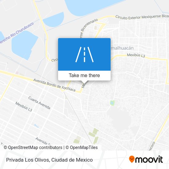 Privada Los Olivos map