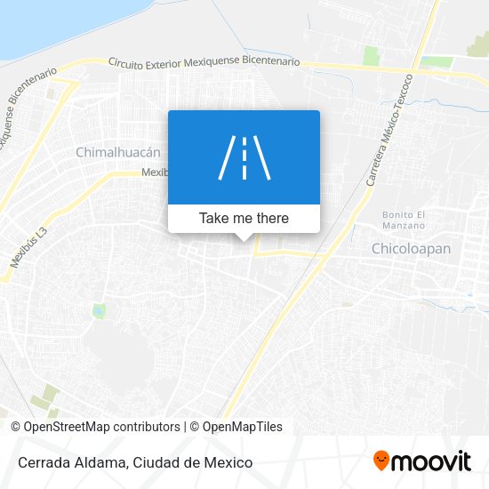 Cerrada Aldama map