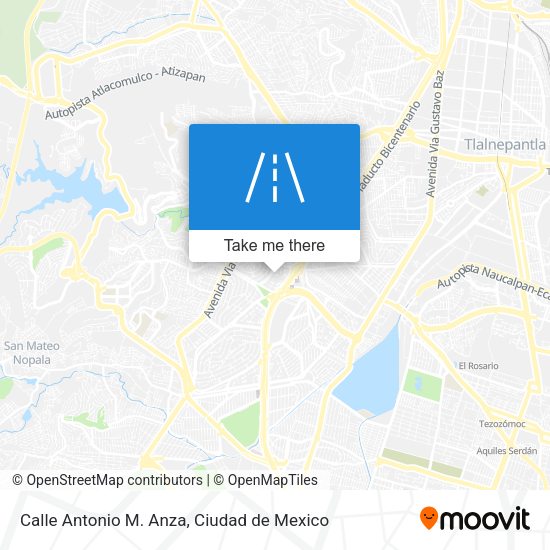 Mapa de Calle Antonio M. Anza