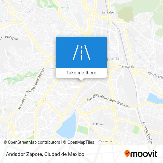 Andador Zapote map