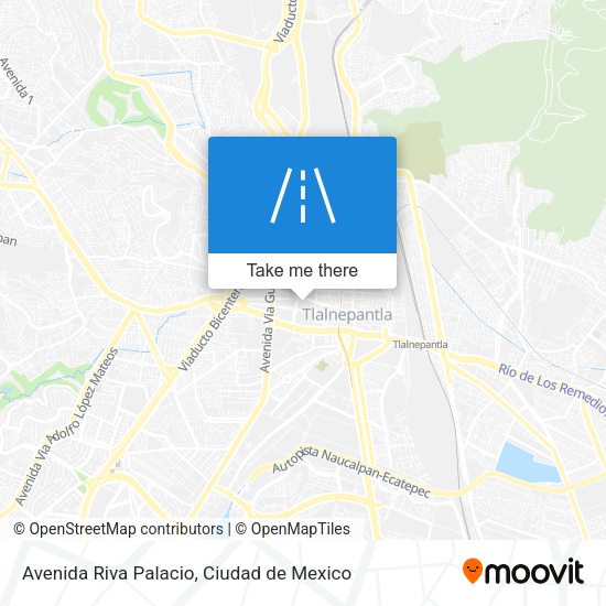 Mapa de Avenida Riva Palacio