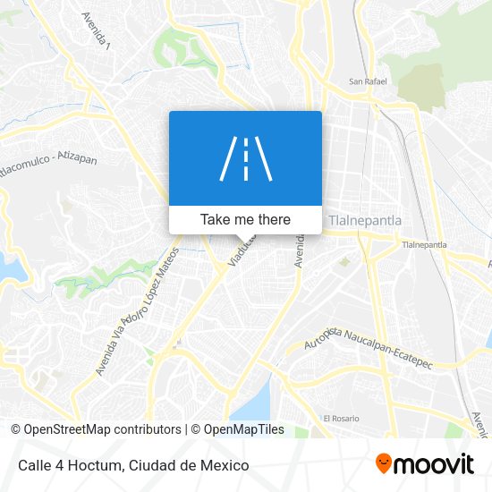 Calle 4 Hoctum map