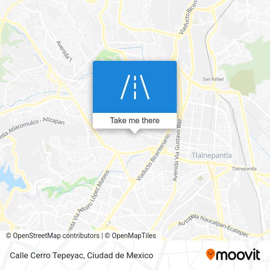 Mapa de Calle Cerro Tepeyac