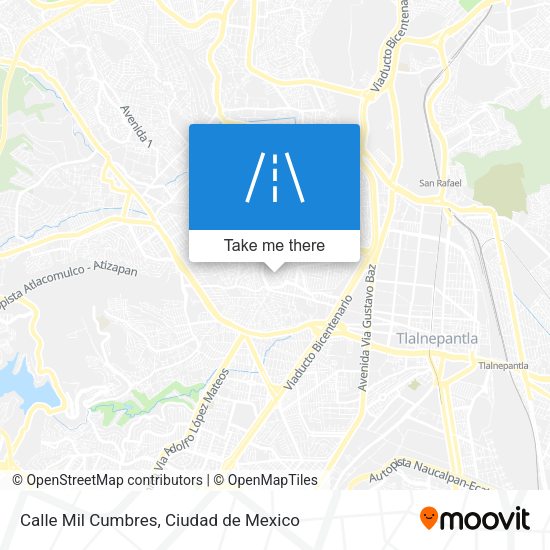Calle Mil Cumbres map