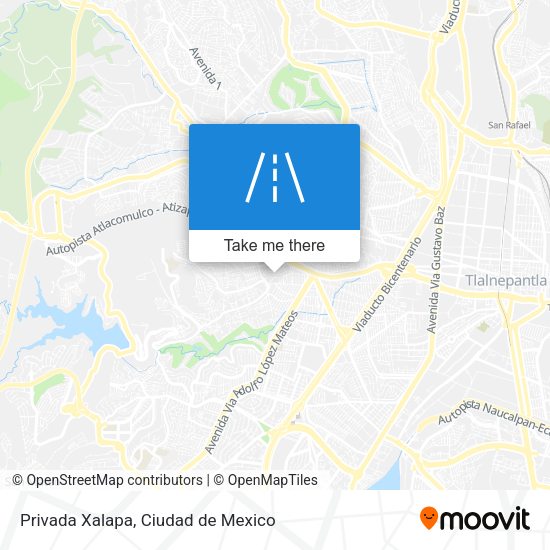 Privada Xalapa map