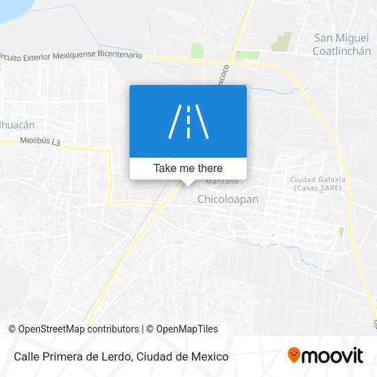 Calle Primera de Lerdo map