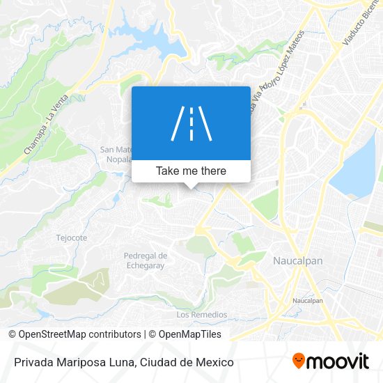 Mapa de Privada Mariposa Luna