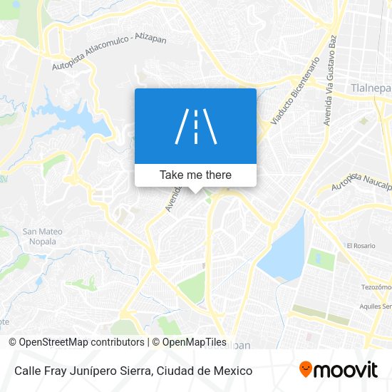 Calle Fray Junípero Sierra map