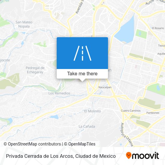 Privada Cerrada de Los Arcos map