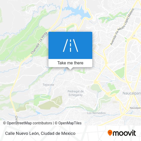 Calle Nuevo León map