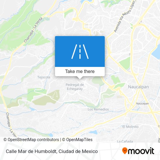 Calle Mar de Humboldt map