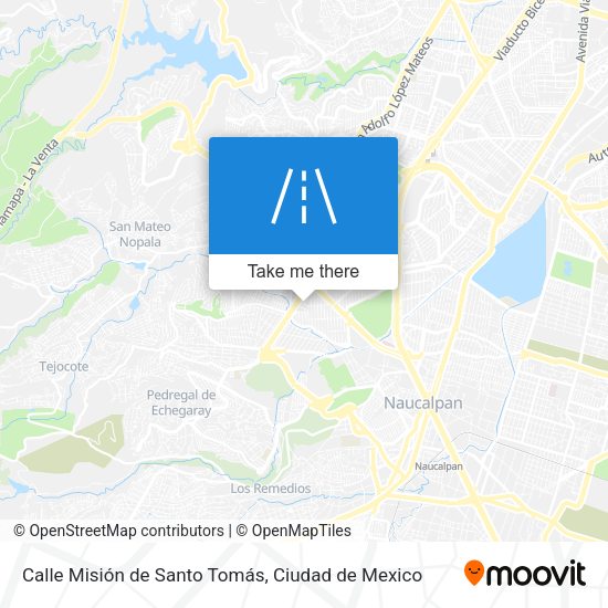 Mapa de Calle Misión de Santo Tomás