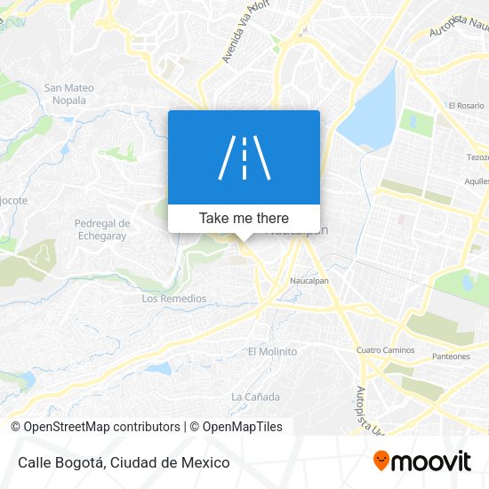Mapa de Calle Bogotá