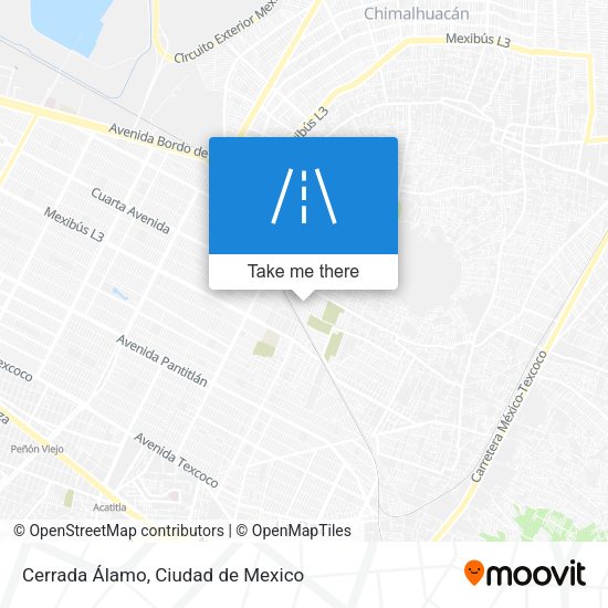 Cerrada Álamo map