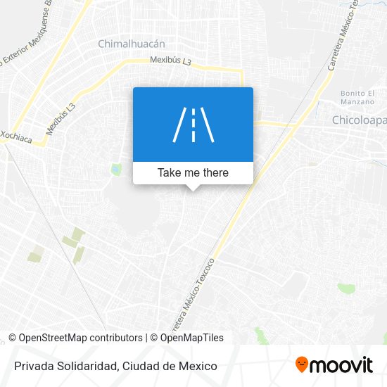 Privada Solidaridad map