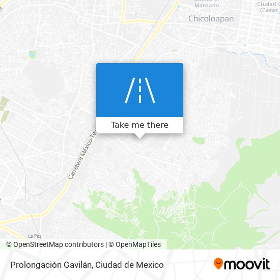 Prolongación Gavilán map