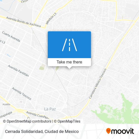 Mapa de Cerrada Solidaridad