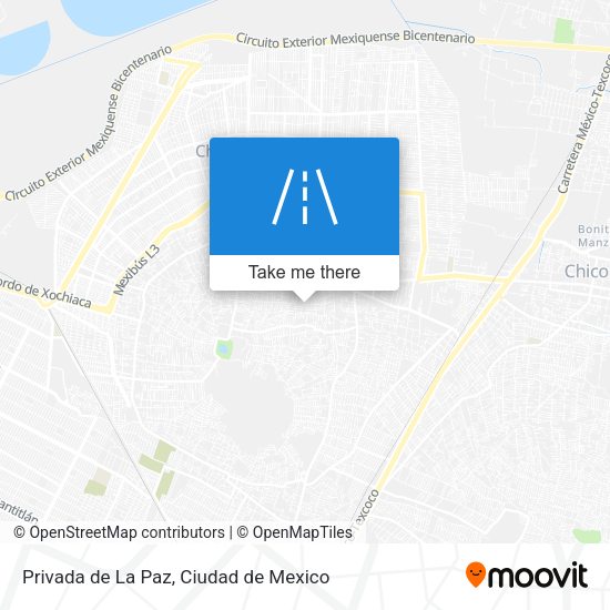 Privada de La Paz map