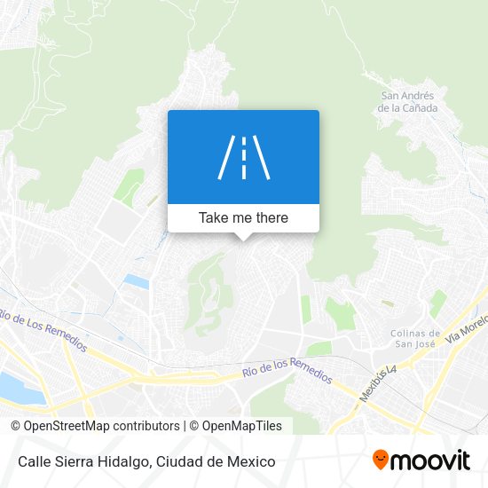 Mapa de Calle Sierra Hidalgo