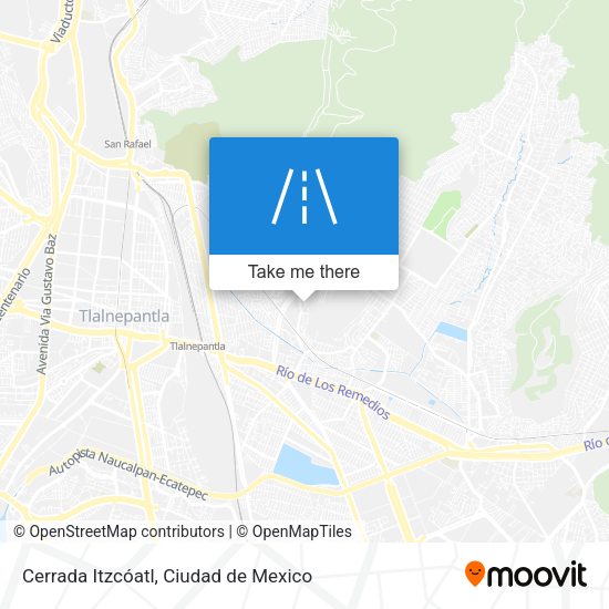 Mapa de Cerrada Itzcóatl