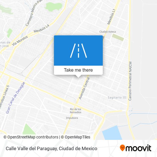 Calle Valle del Paraguay map