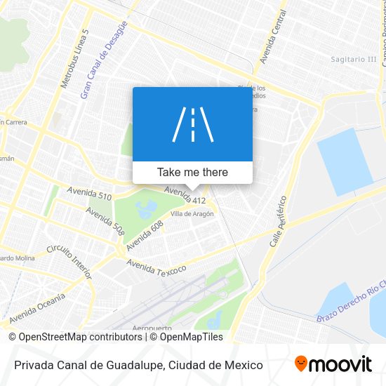 Privada Canal de Guadalupe map