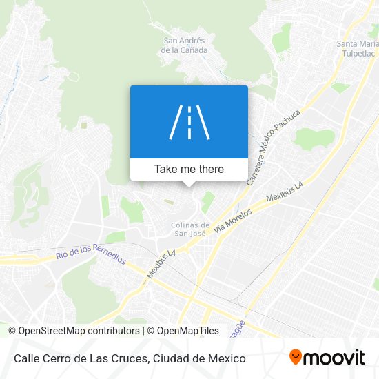 Calle Cerro de Las Cruces map