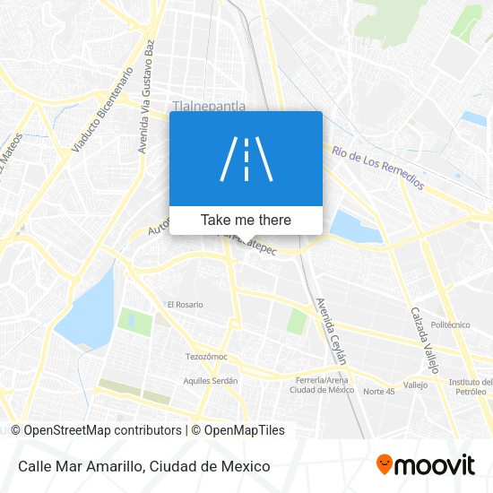 Mapa de Calle Mar Amarillo