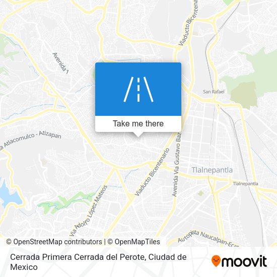 Cerrada Primera Cerrada del Perote map