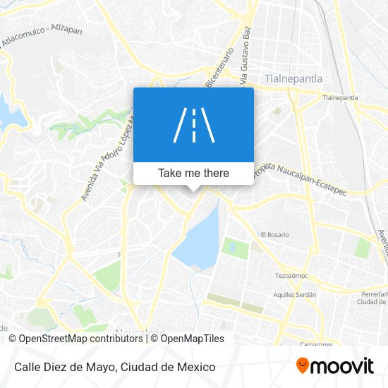 Mapa de Calle Diez de Mayo