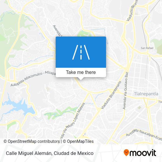 Mapa de Calle Miguel Alemán