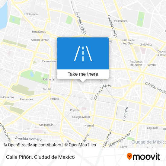 Calle Piñón map