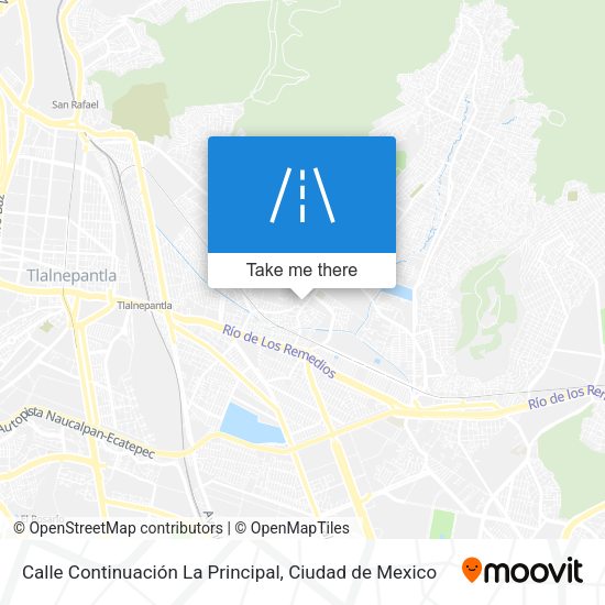 Mapa de Calle Continuación La Principal