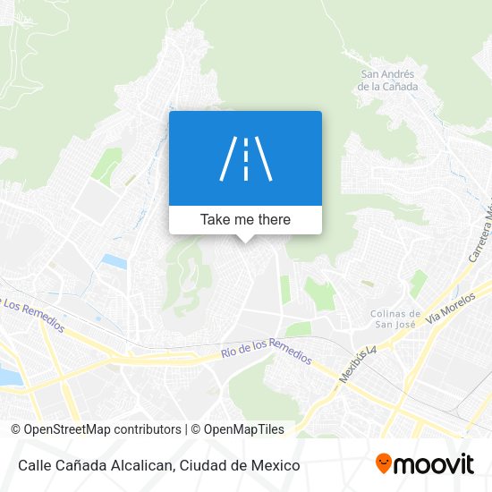 Mapa de Calle Cañada Alcalican